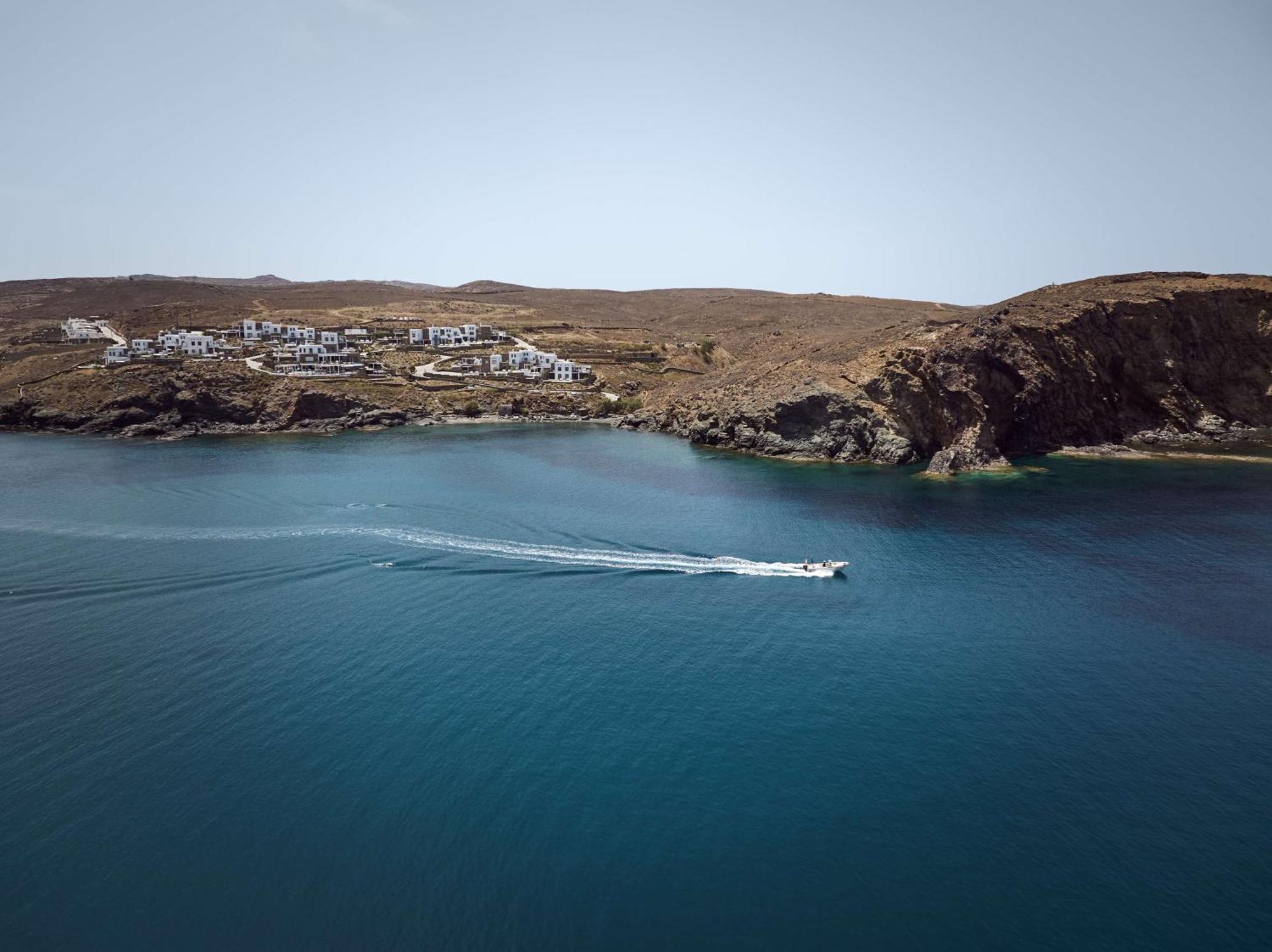 Hotel Semeli Coast Mykonos Curio Collection By Hilton Merchia Beach Exterior foto