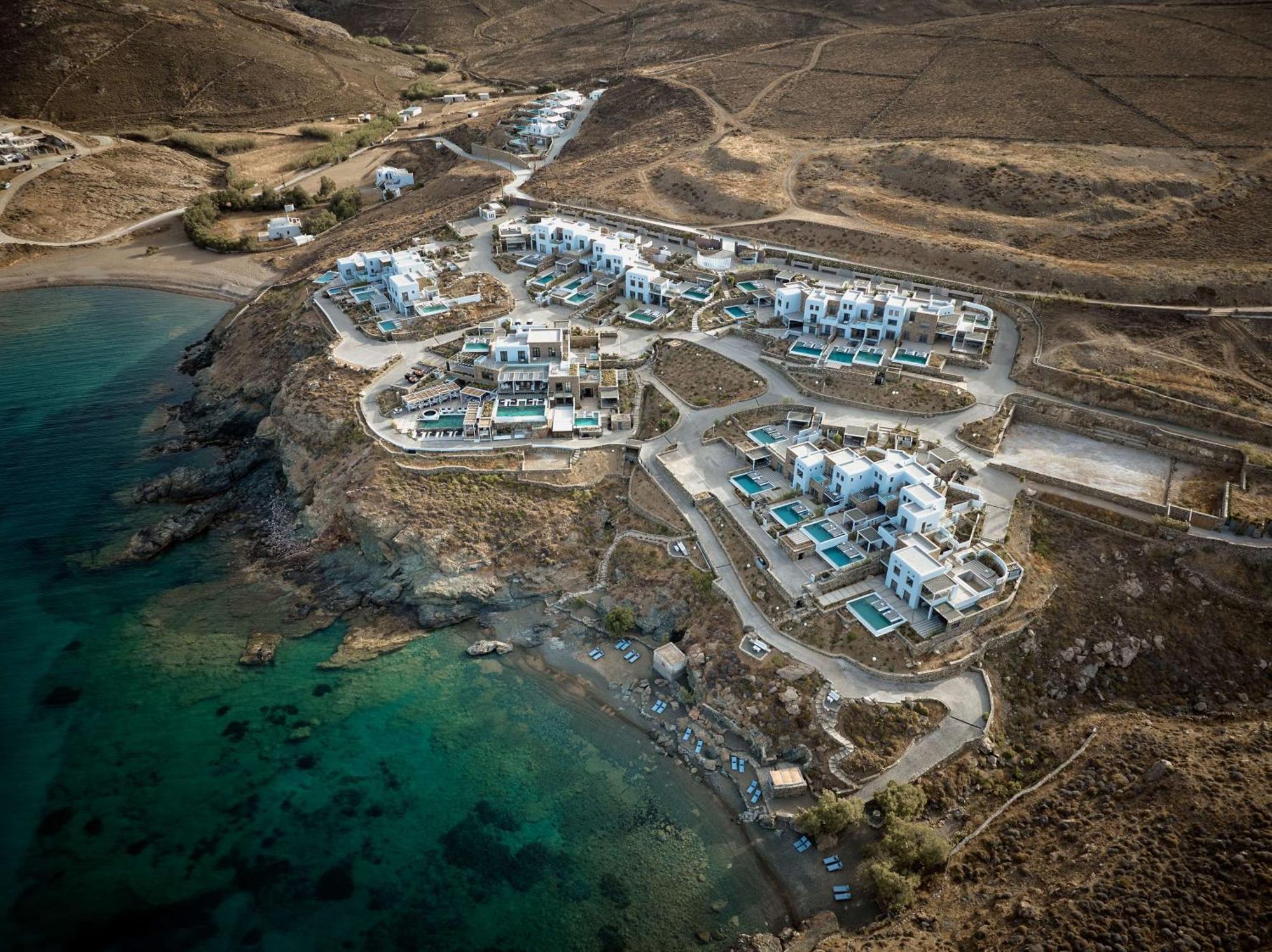 Hotel Semeli Coast Mykonos Curio Collection By Hilton Merchia Beach Exterior foto