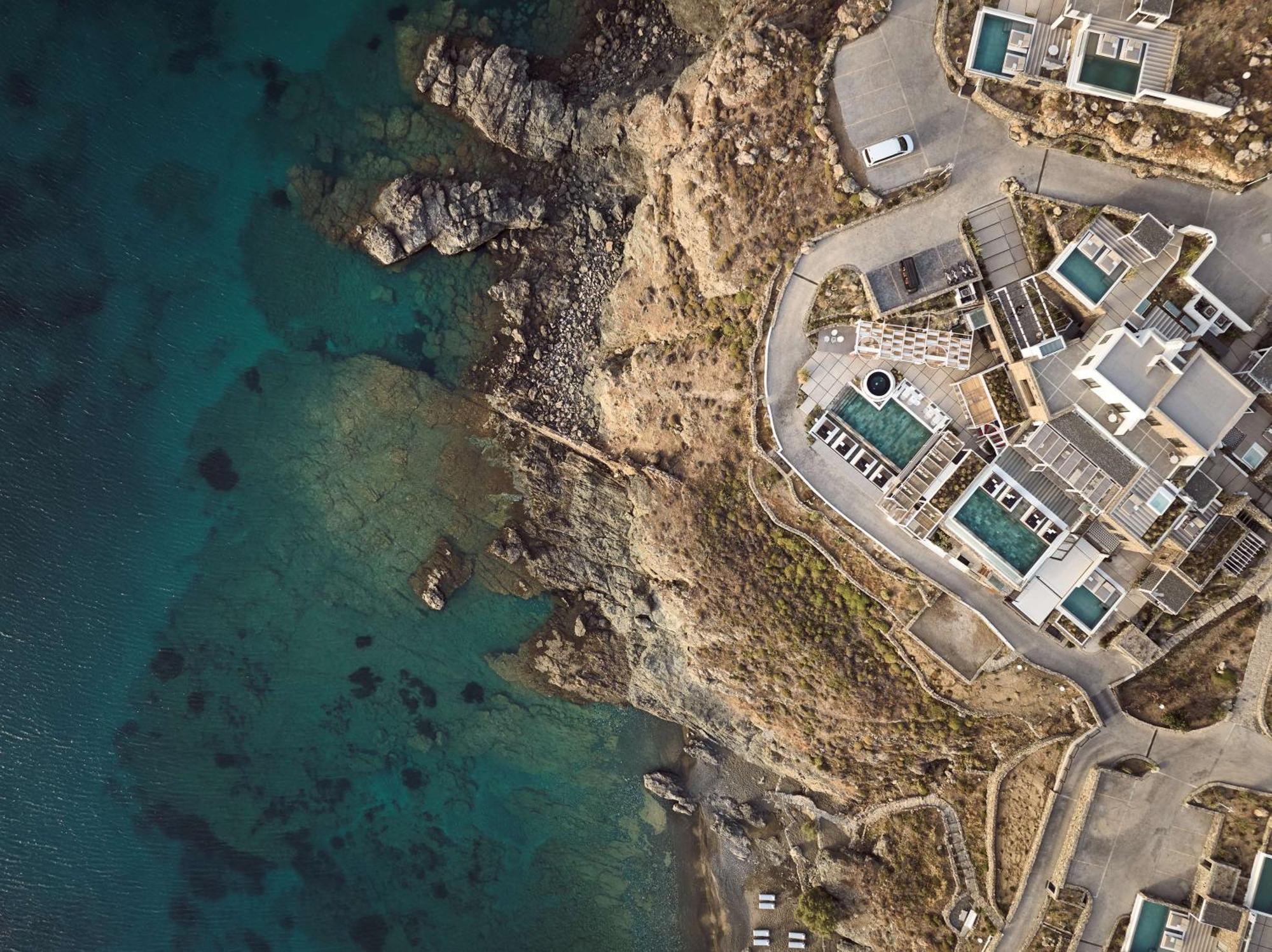 Hotel Semeli Coast Mykonos Curio Collection By Hilton Merchia Beach Exterior foto