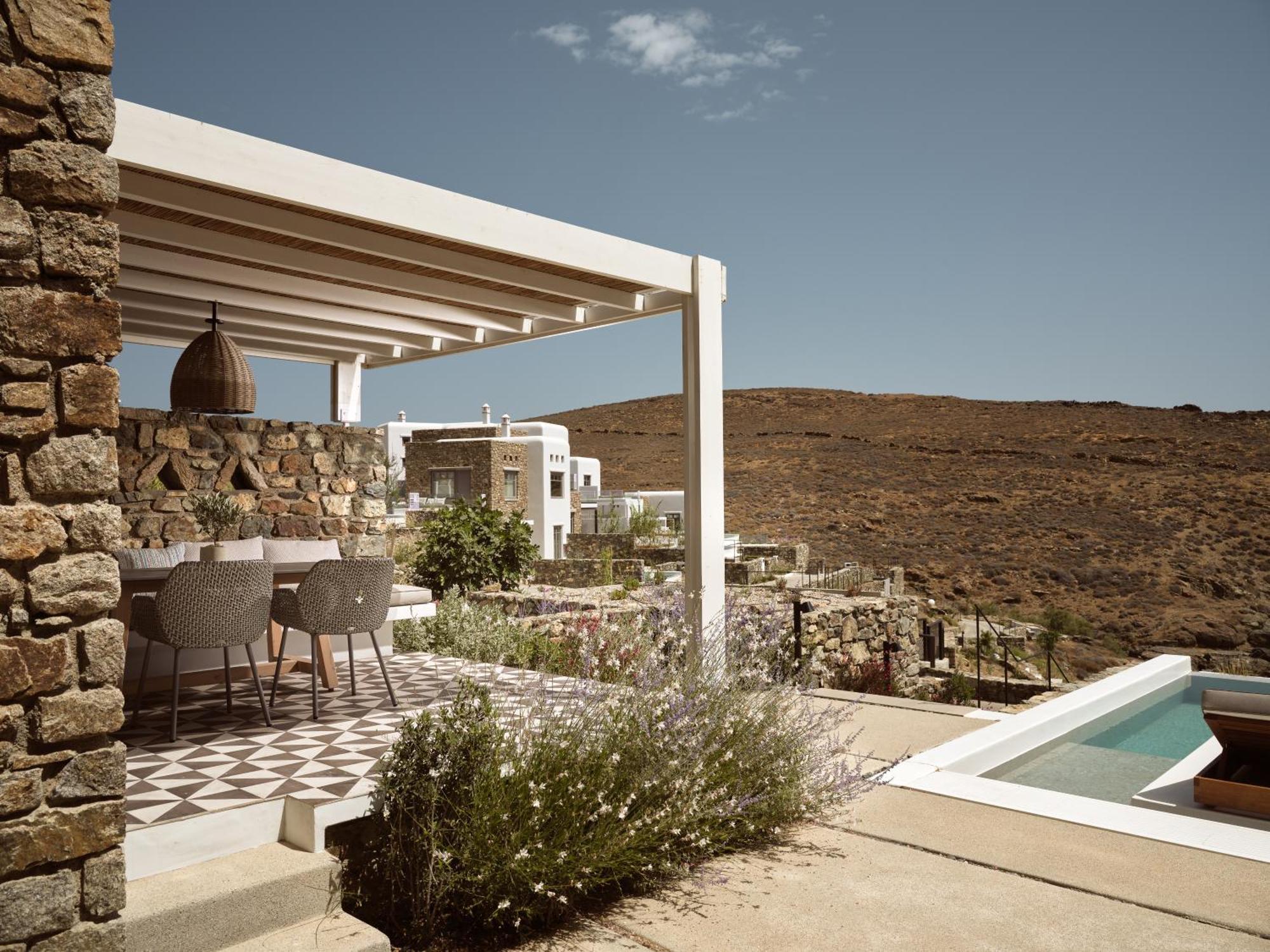 Hotel Semeli Coast Mykonos Curio Collection By Hilton Merchia Beach Exterior foto