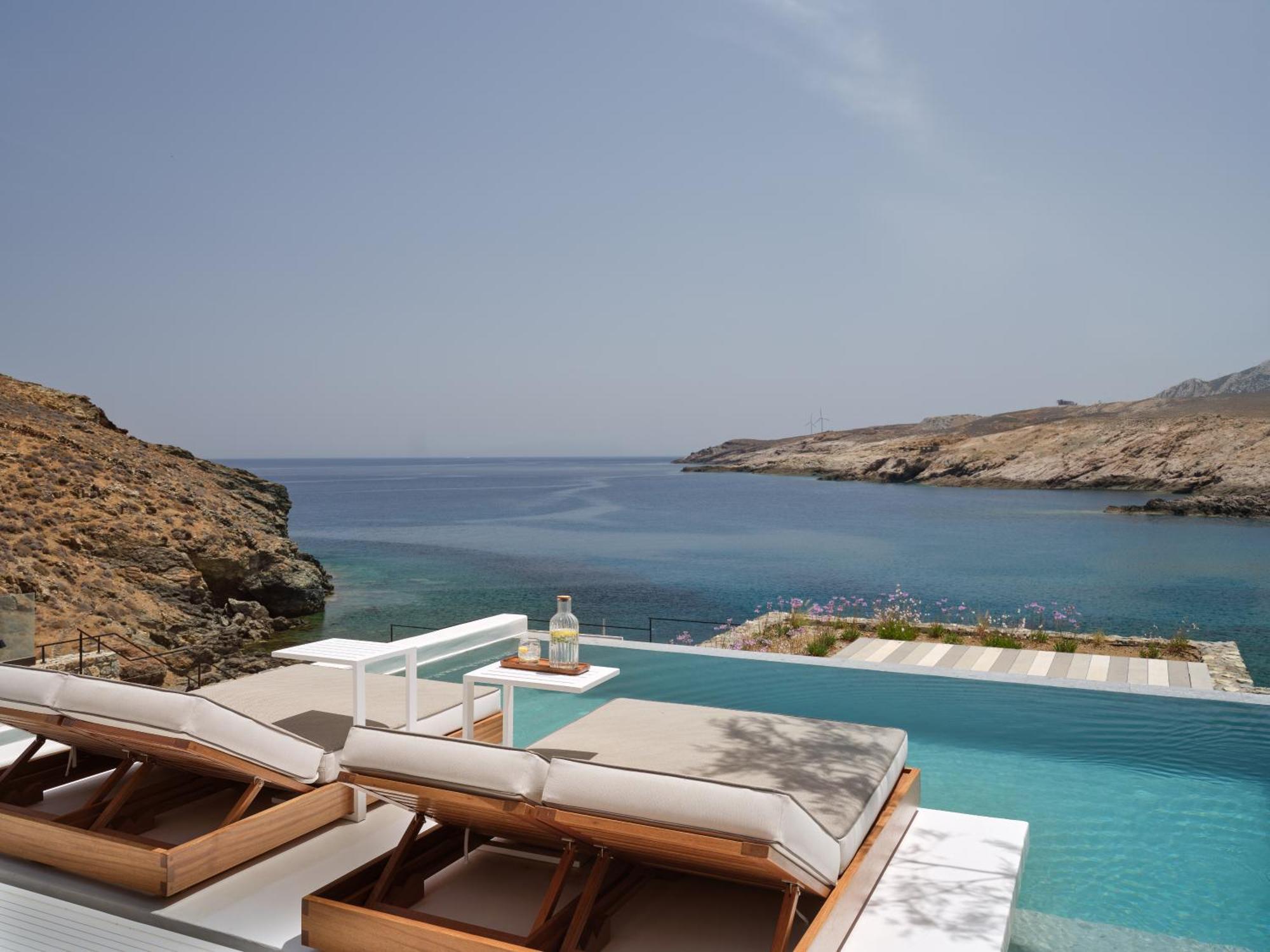 Hotel Semeli Coast Mykonos Curio Collection By Hilton Merchia Beach Exterior foto