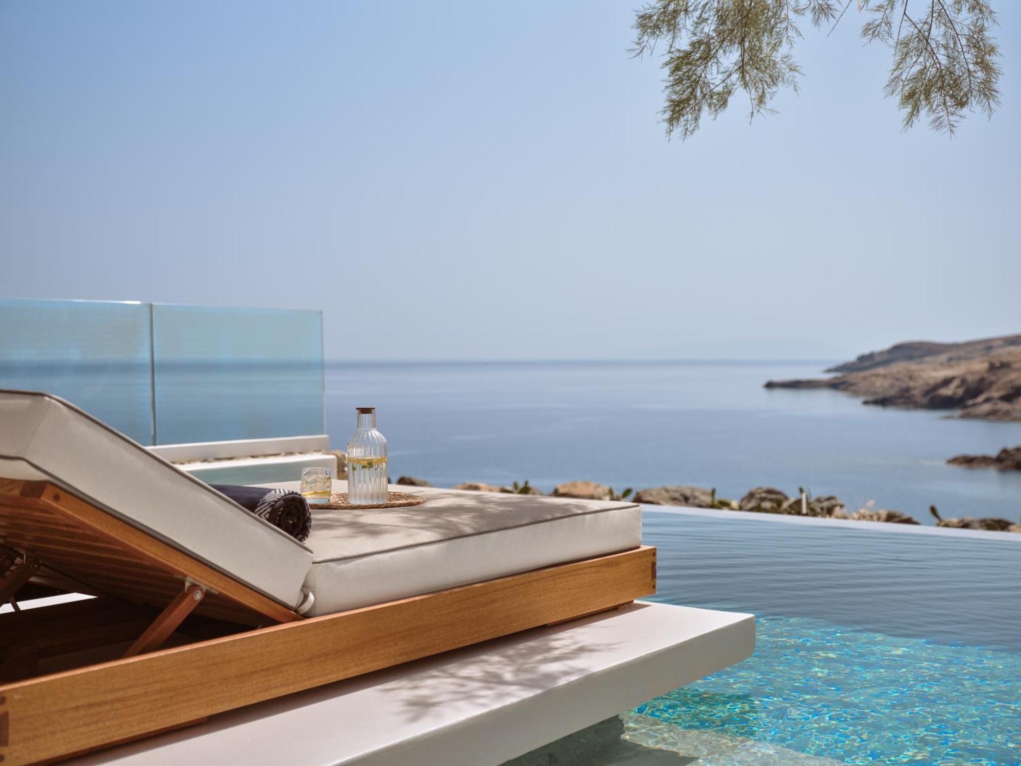 Hotel Semeli Coast Mykonos Curio Collection By Hilton Merchia Beach Exterior foto